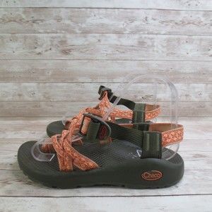 Chaco Sandals Womens 6 Orange Brown Athletic Comfort Walking Sport Sandals ZX/2